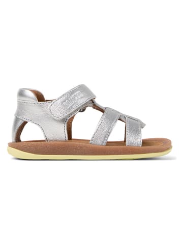 Camper Leder-Halbsandalen "Bicho" in Silber