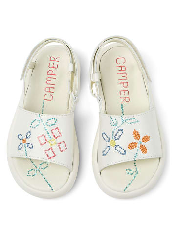 Camper Leder-Sandalen "Pelotas Flota" in Creme