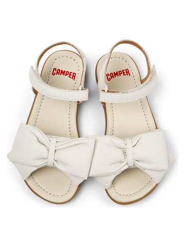 Camper Leder-Sandalen "Right" in Creme