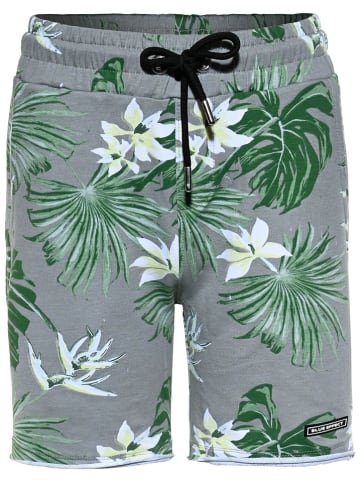 Blue Effect Sweatshorts in Grau/ Grün