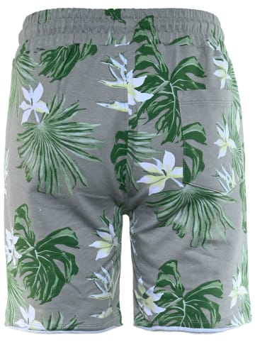 Blue Effect Sweatshorts in Grau/ Grün