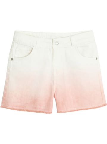 COOL CLUB Jeans-Shorts in Weiß/ Rosa