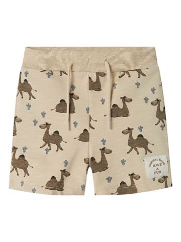 name it Sweatshorts "Jano" in Beige/ Hellbraun