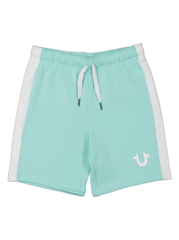 True Religion Sweatshorts in Türkis