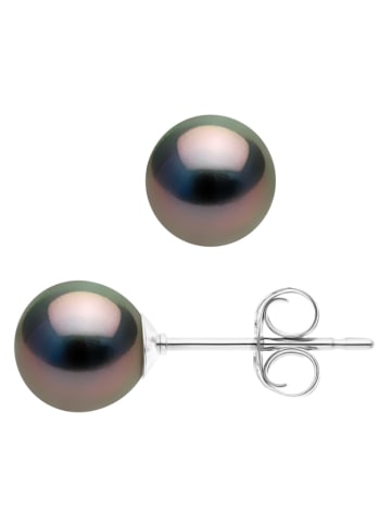 Pearl Addict Perlen-Ohrstecker in Tahitifarben