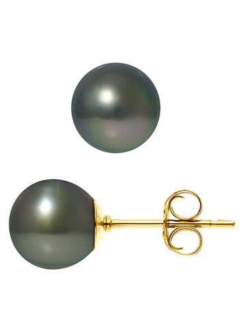 Pearl Addict Złote kolczyki-wkrętki z perłami