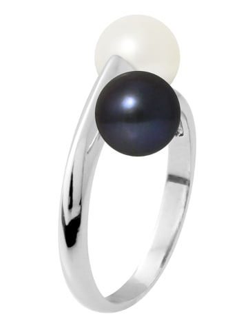 Pearl Addict Zilveren ring "Toi & moi" met parels