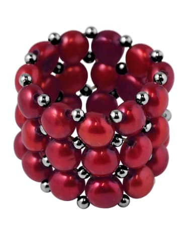 Pearl Addict Perlen-Ring in Rot