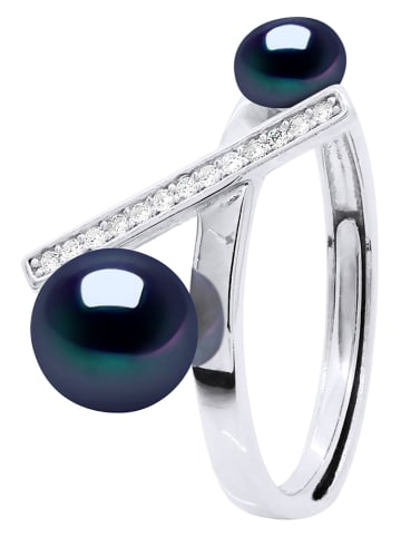 Pearl Addict Silber-Ring mit Perlen