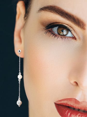 Pearl Addict Zilveren oorhangers met parels