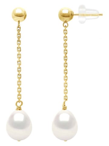 Pearl Addict Złote kolczyki-wkrętki z perłami