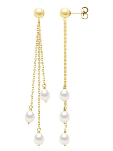 Pearl Addict Gold-Ohrstecker mit Perlen