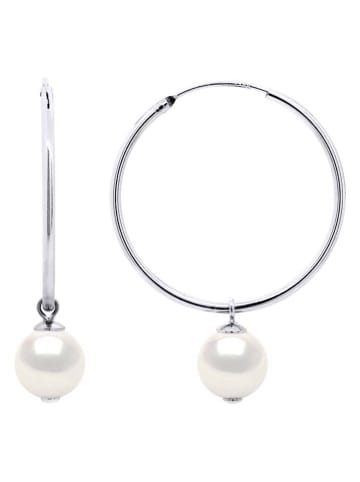 Pearl Addict Zilveren creolen met parels