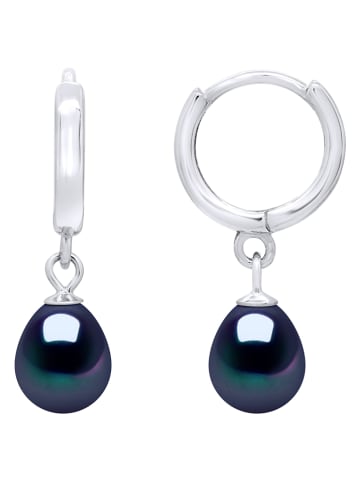 Pearl Addict Silber-Creolen mit Perlen