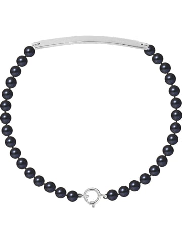 Pearl Addict Bransoletka "Love Gourmette" z perłami w kolorze tahiti