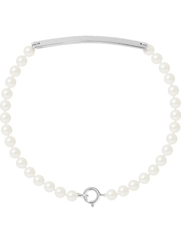 Pearl Addict Bransoletka "Love Gourmette" z perłami w kolorze białym