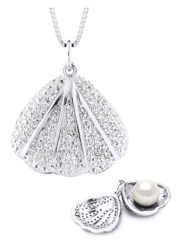 Pearl Addict Silber-Halskette mit Perle - (L)42 cm