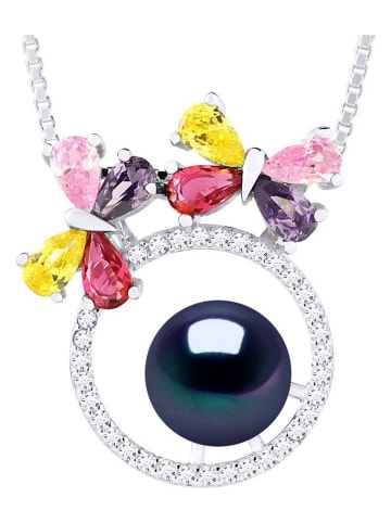 Pearl Addict Srebrny naszyjnik z perłą - dł. 42 cm