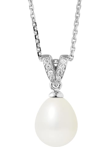 Pearl Addict Srebrny naszyjnik z perłą - dł. 42 cm