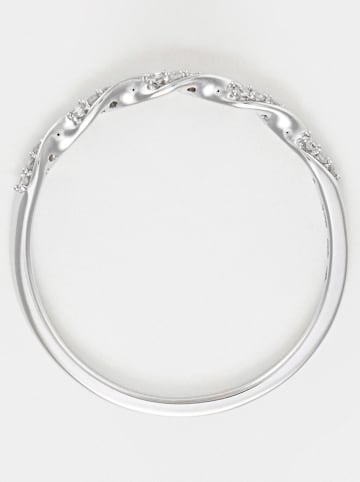 maison héritage PARIS Witgouden ring "Eternelle torsade" met diamanten