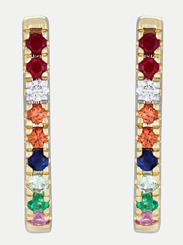 maison héritage PARIS Gold-Ohrringe "Ruth" mit Edelsteinen