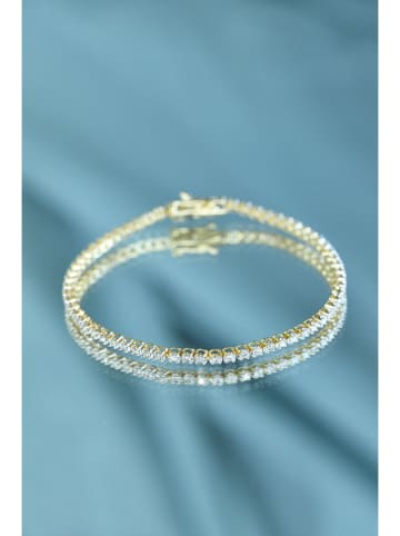 maison héritage PARIS Złota bransoletka "Rivière" z diamentami