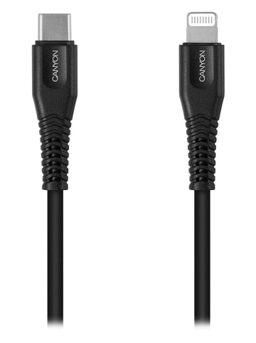 Canyon Lightning-Ladekabel ''MFI-4'' in Schwarz - (L)120 cm