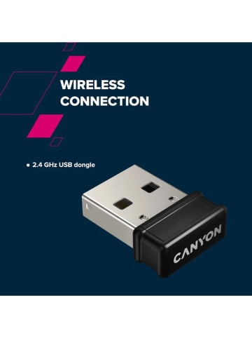 Canyon Tastatur ''HKB-W03 RF'' in Grau/ Blau