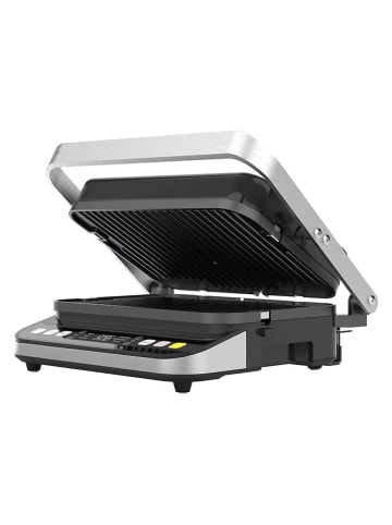 Aeno Contactgrill ‘'EG5’' zilver/zwart