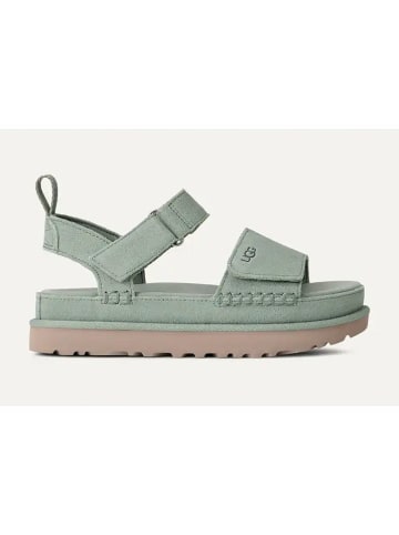 UGG Skórzane sandały "Goldenstar" w kolorze zielonym