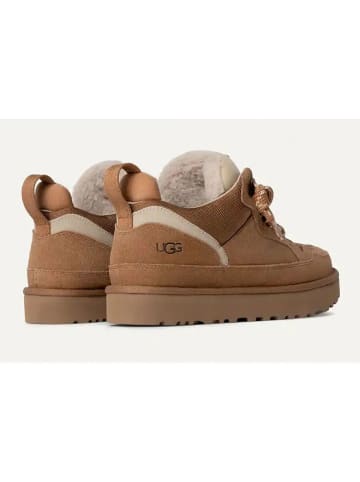 UGG Skórzane sneakersy "Lowmel" w kolorze jasnobrązowym
