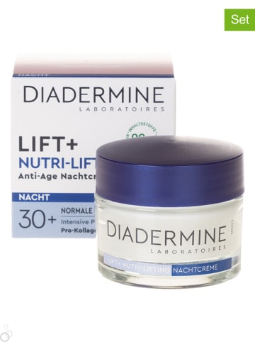 DIADERMINE 3er-Set: Nachtcreme "Lift+Nutri-Lifting", je 50 ml