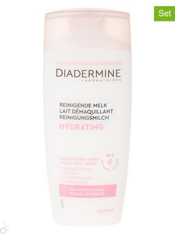 DIADERMINE Mleczka oczyszczające (3 szt.) "Hydrating" - po 200 ml