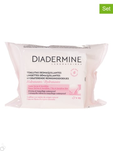 DIADERMINE 3-delige set: make-up reinigingsdoekjes, 3x 25 stuks