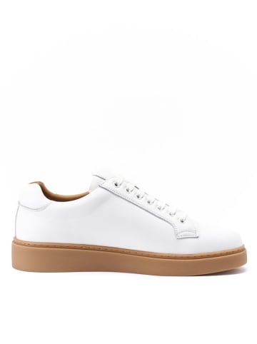 British Passport Leder-Sneakers in Weiß