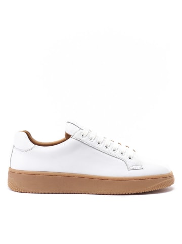 British Passport Leder-Sneakers in Weiß