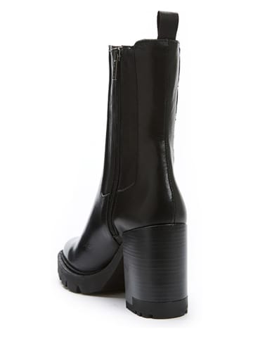 British Passport Leder-Stiefeletten in Schwarz