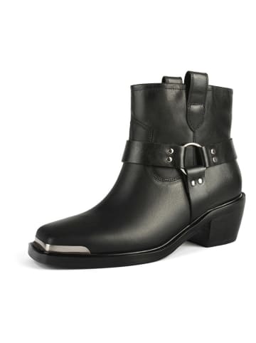 loft37 Skórzane botki "Common Ground" w kolorze czarnym