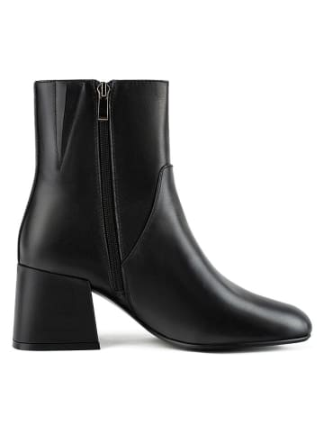 loft37 Leder-Stiefeletten in Schwarz
