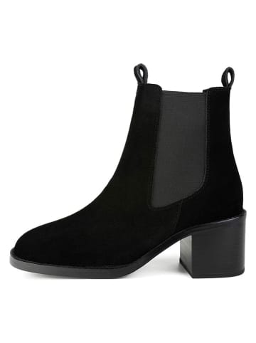 loft37 Leder-Chelsea-Boots in Schwarz