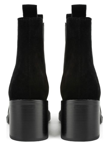 loft37 Skórzane sztyblety w kolorze czarnym