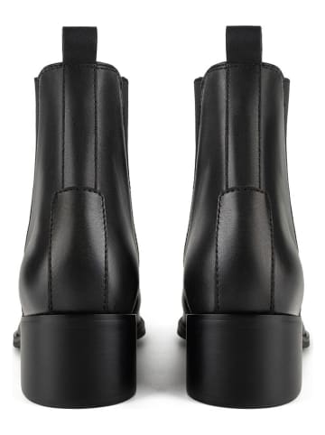 loft37 Leder-Chelsea-Boots in Schwarz