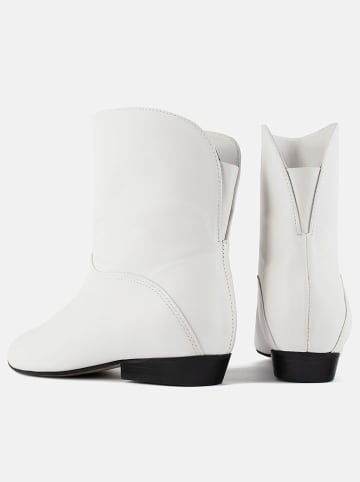 loft37 Leder-Boots "Gimme Shelter" in Weiß