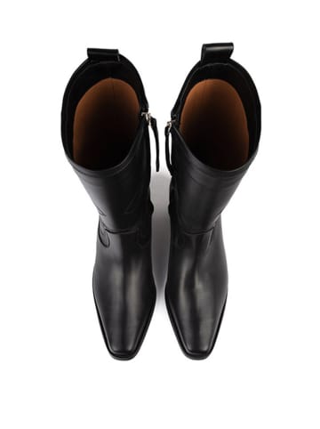 loft37 Leder-Boots in Schwarz