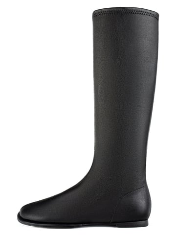 loft37 Leder-Stiefel in Schwarz