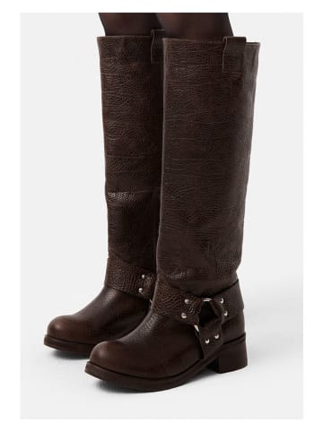 loft37 Leder-Stiefel in Braun