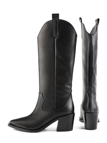 loft37 Leder-Westernstiefel "Euphoric Nights" in Schwarz