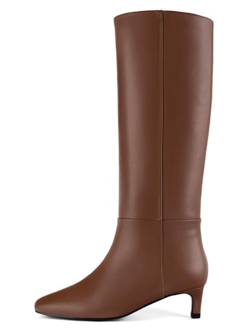 loft37 Leder-Stiefel in Hellbraun