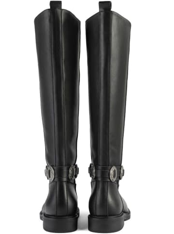 loft37 Leder-Stiefel "Just Like That" in Schwarz