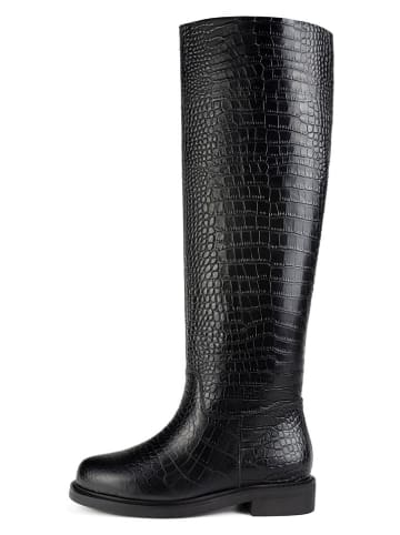loft37 Leder-Stiefel in Schwarz